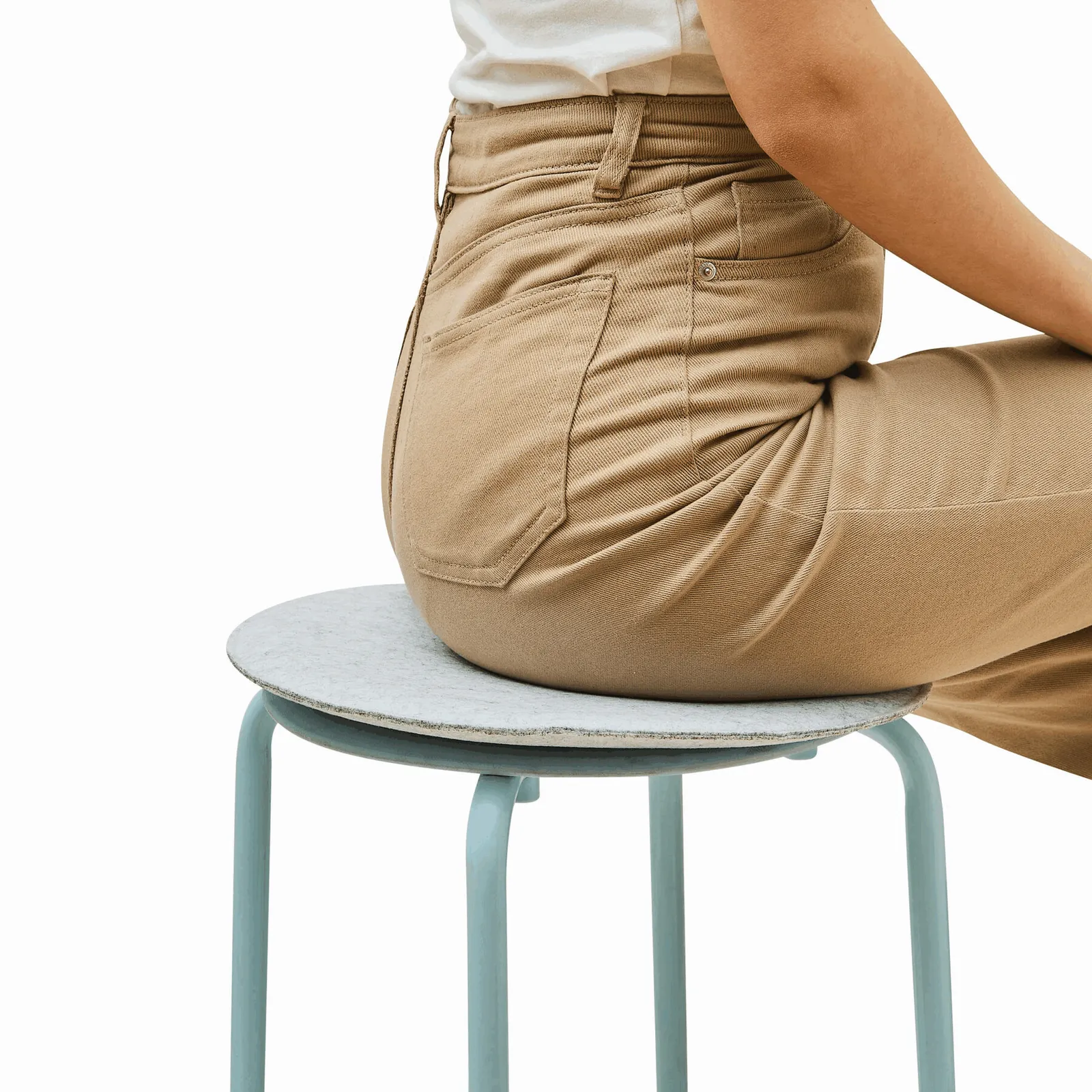 SIT DOWN - Filz-Sitzkissen, grau – Bild 3