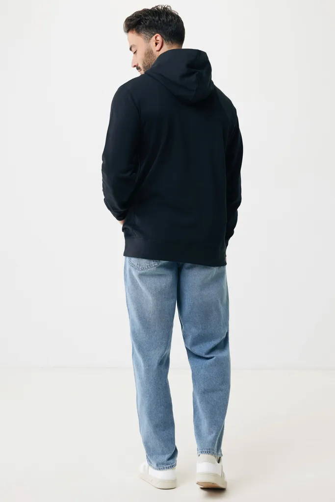 IQONIQ Yengo Hoodie mit Seitentaschen aus rec. Baumwolle, schwarz – Bild 7