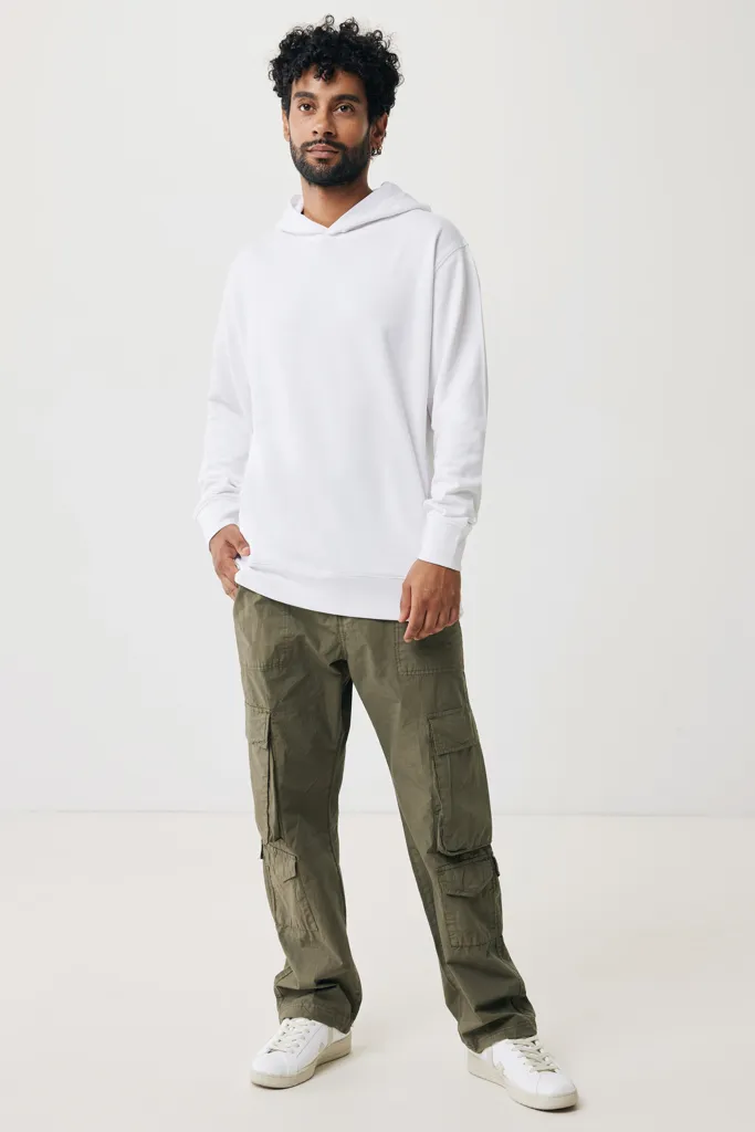 IQONIQ Yengo Hoodie mit Seitentaschen aus rec. Baumwolle, recycled white – Bild 4