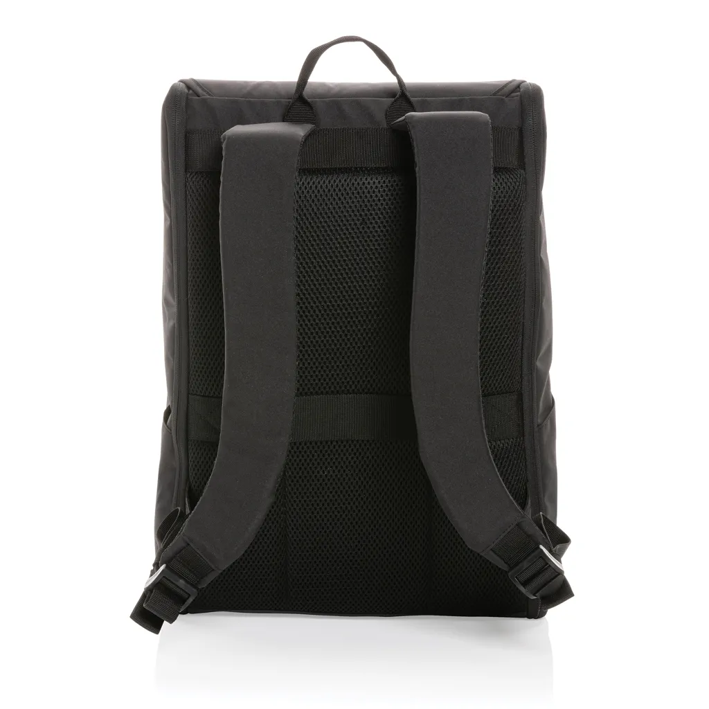 Swiss Peak Fern AWARE™ RPET 15,6" Rucksack mit Allover-Zip, schwarz – Bild 4