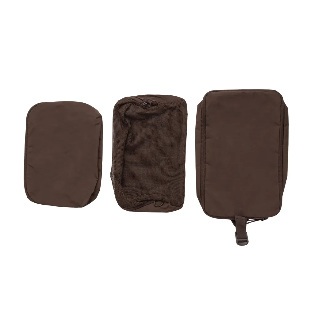 KENTO URBAN Packing Cube Set aus RCS recyceltem Nylon, braun – Bild 4