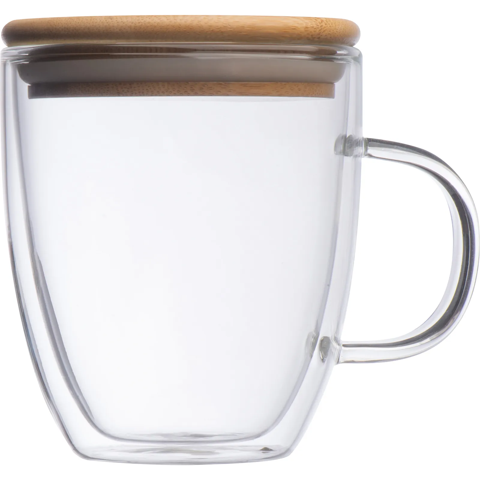 Doppelwandige Glastasse Gerthe, transparent – Bild 2