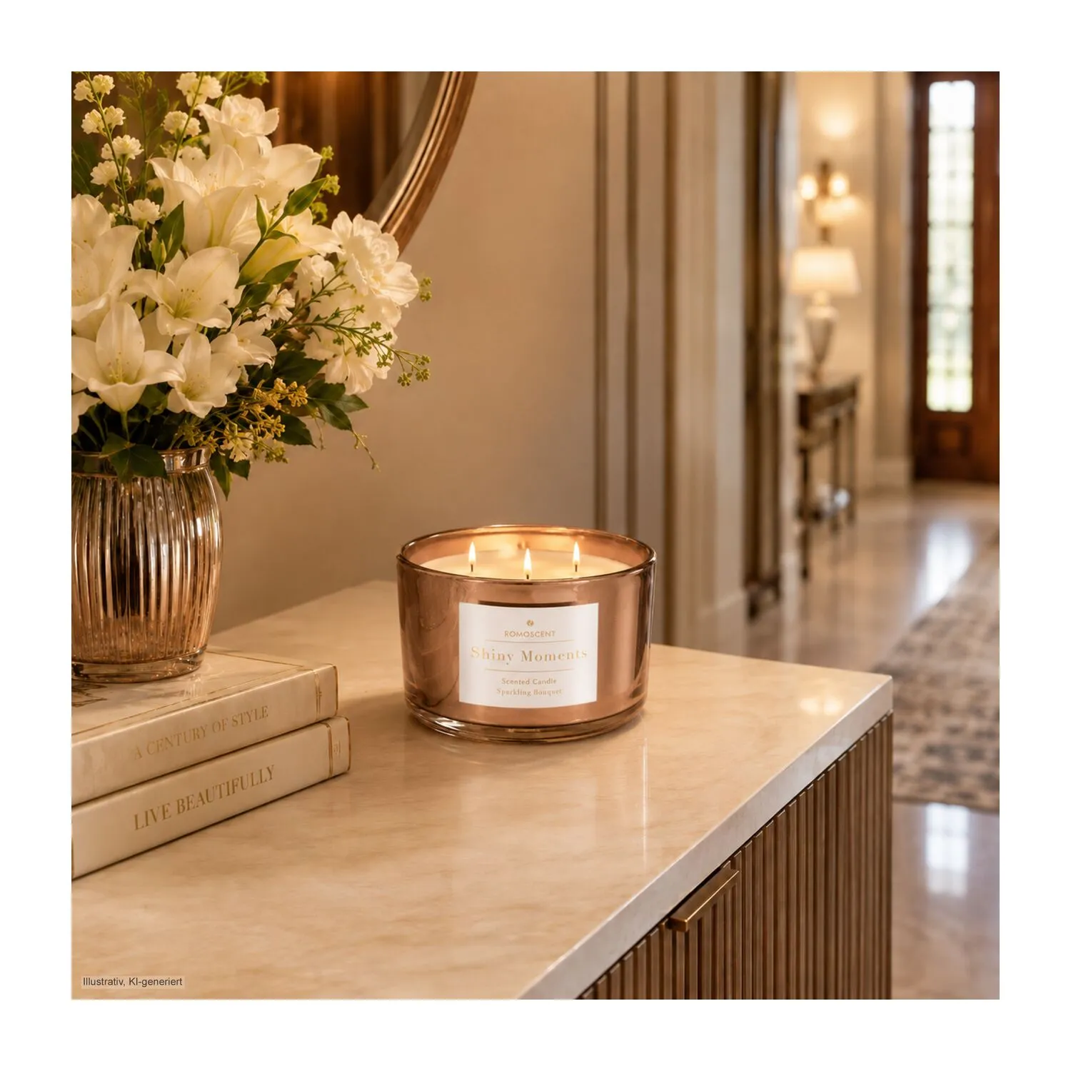 ROMOSCENT® Aromakerze Shiny Moments, kupfer – Bild 11
