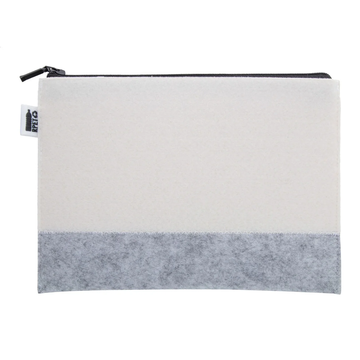 Individuelle Kosmetiktasche CreaFelt Beauty L, weiß, grau – Bild 2