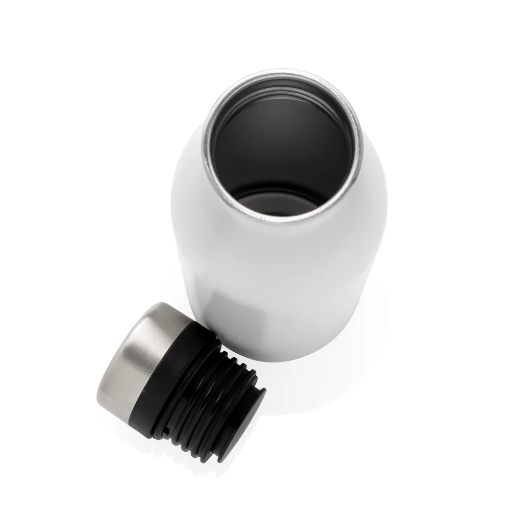 Deluxe Wasserflasche aus RCS recyceltem Stainless-Steel, weiß – Bild 3