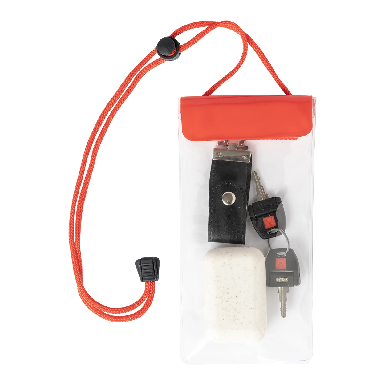 Handyetui Splash, rot, transparent – Bild 2