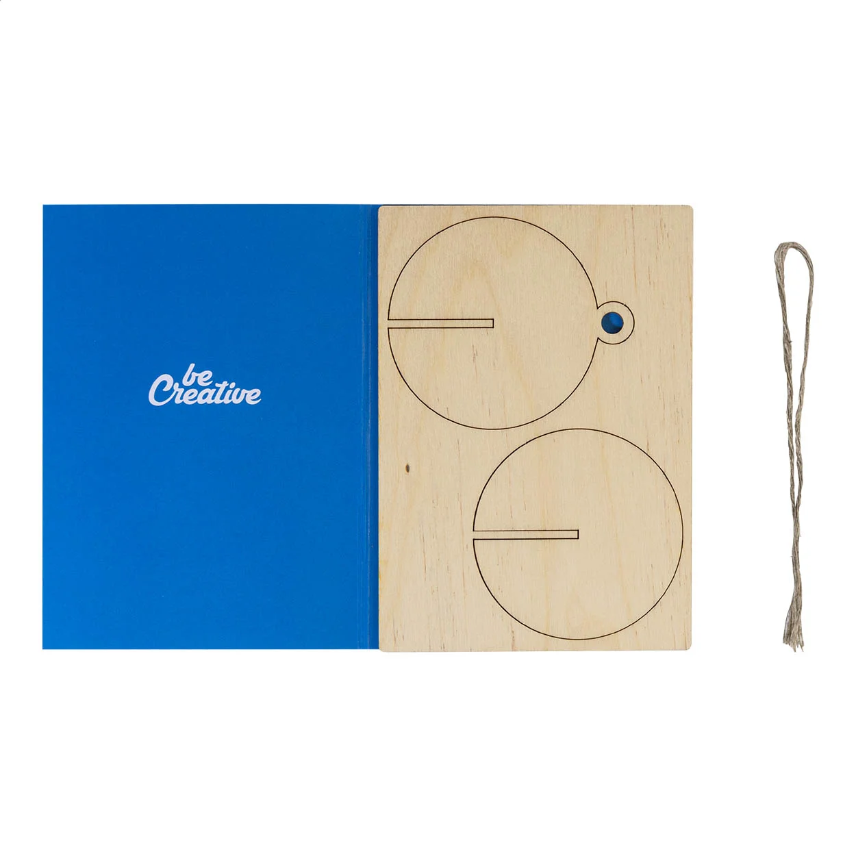 Weihnachtskarte FestiCard, Stern, natur – Bild 3