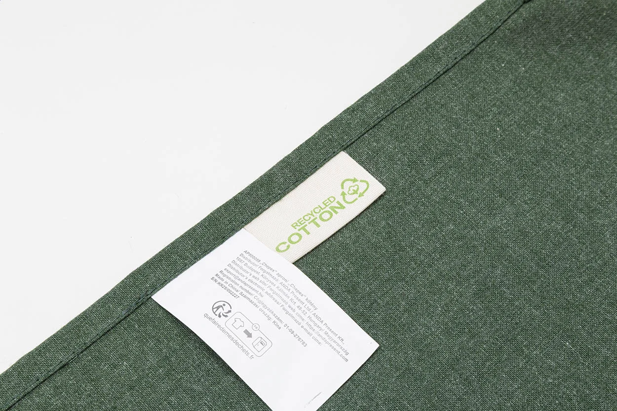 Schürze Chepex aus recycelter Baumwolle, grün – Bild 4