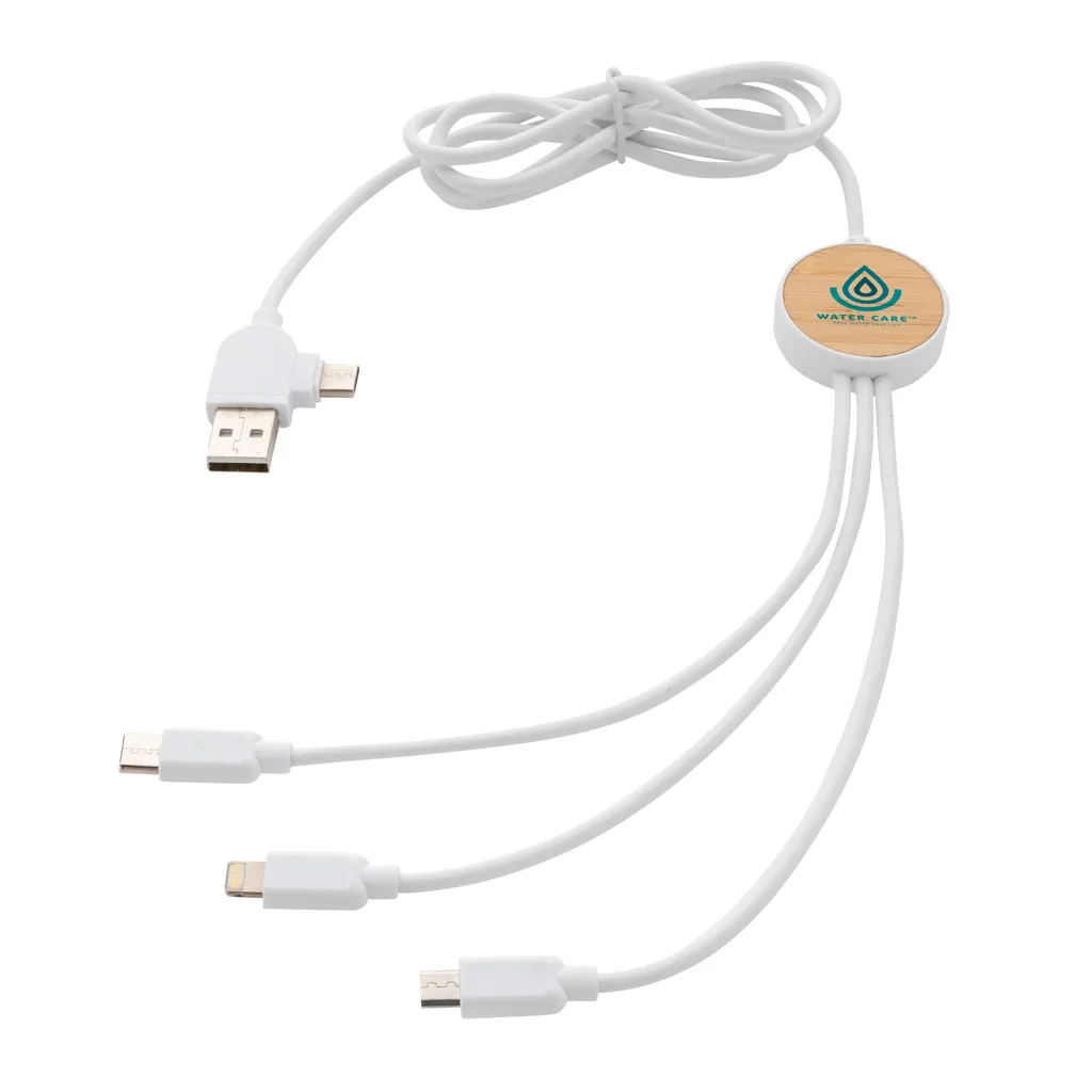 Ontario 6-in-1 Kabel aus RCS recyceltem Kunststoff, weiß – Bild 7