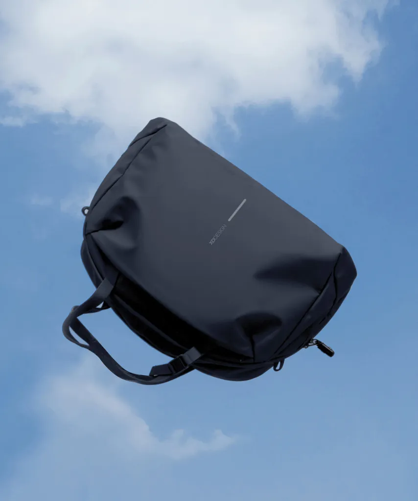 Urban wasserabweisende Wochenendtasche, navy blau – Bild 23