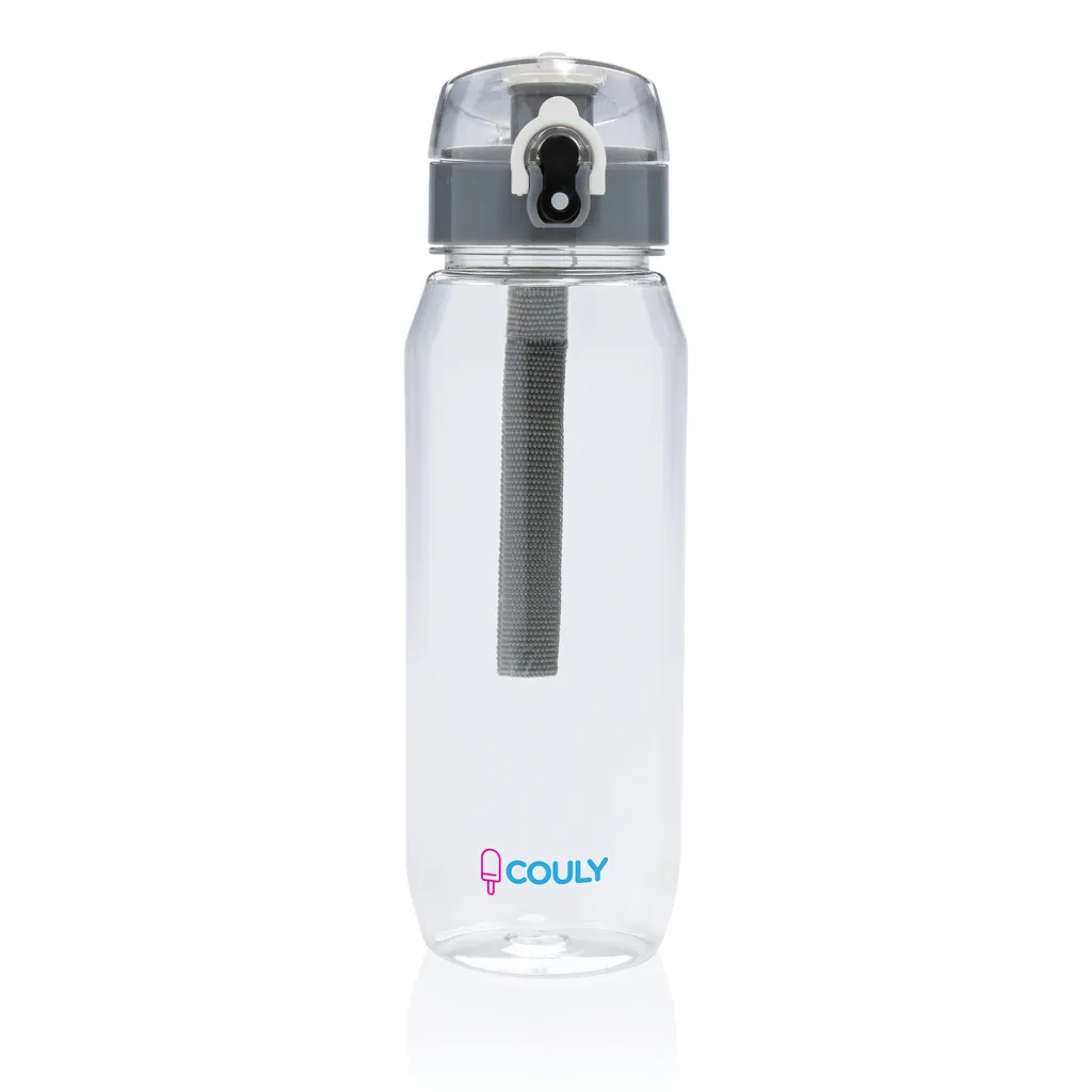 Yide verschließbare Wasserflasche aus RCS rec. PET, 800ml, transparent – Bild 4