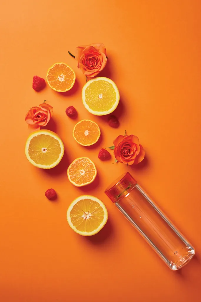 VINGA Cott RCS RPET-Wasserflasche, orange – Bild 4