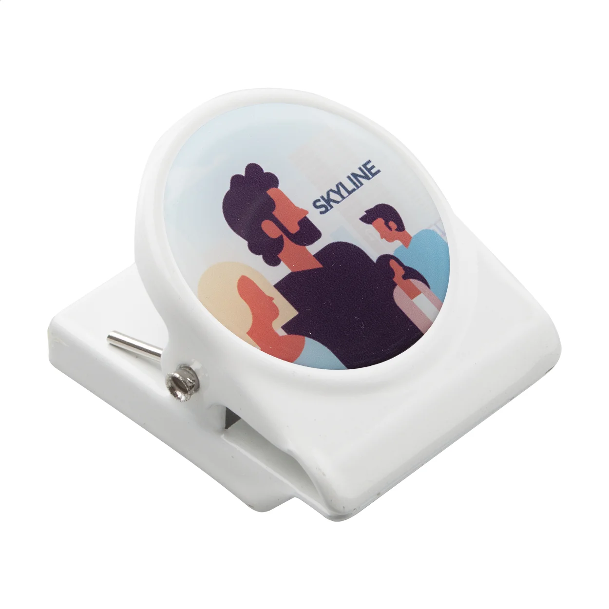 Kühlschrankmagnet und Clip MagNote, weiß – Bild 2