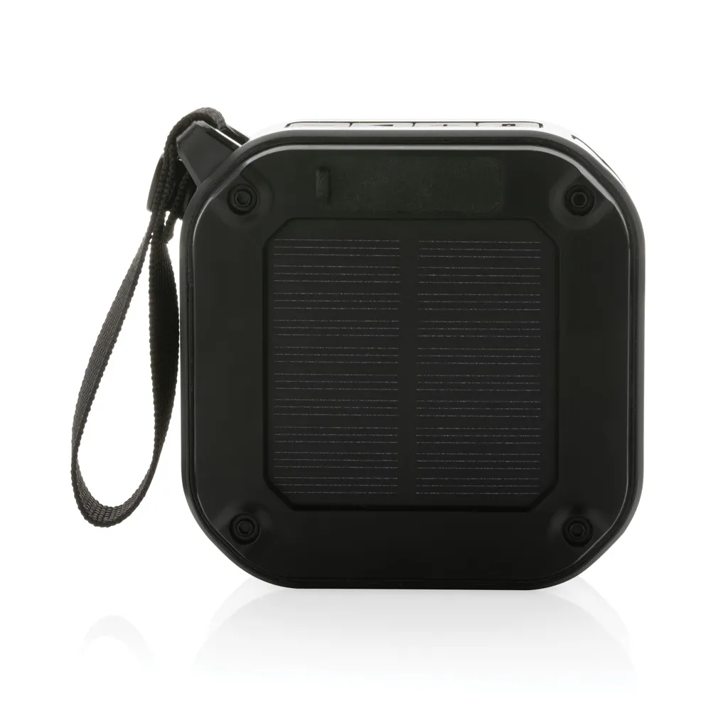 3W kabelloser Sunwave Solar-Lautsprecher aus RCS Kunststoff, schwarz – Bild 3