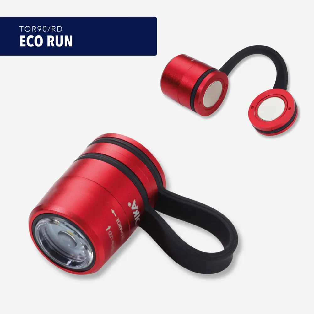 Taschenlampe ECO RUN rot/schwarz, rot/schwarz – Bild 7