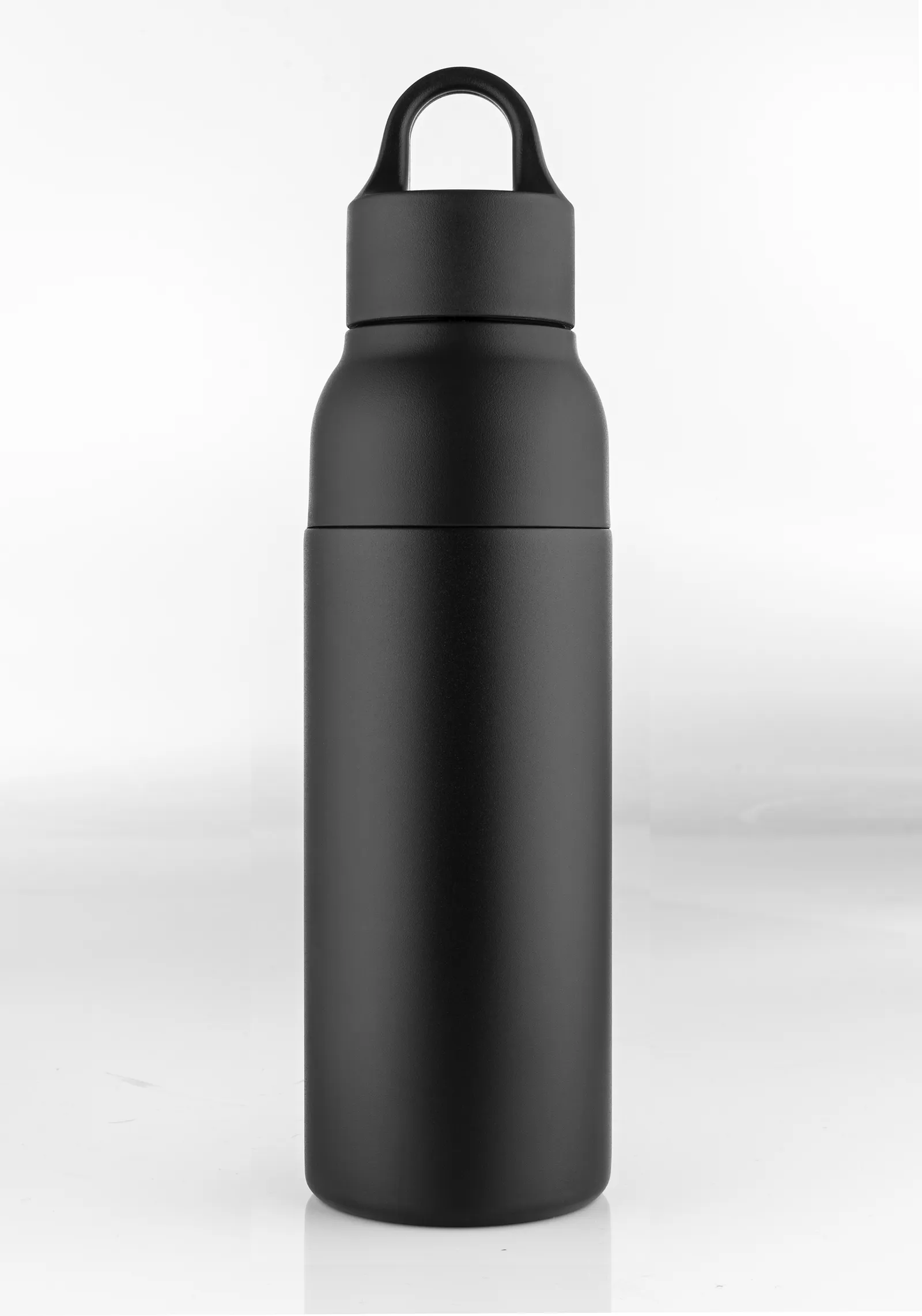 Thermoflasche "OneTouch&Go" schwarz, schwarz – Bild 4