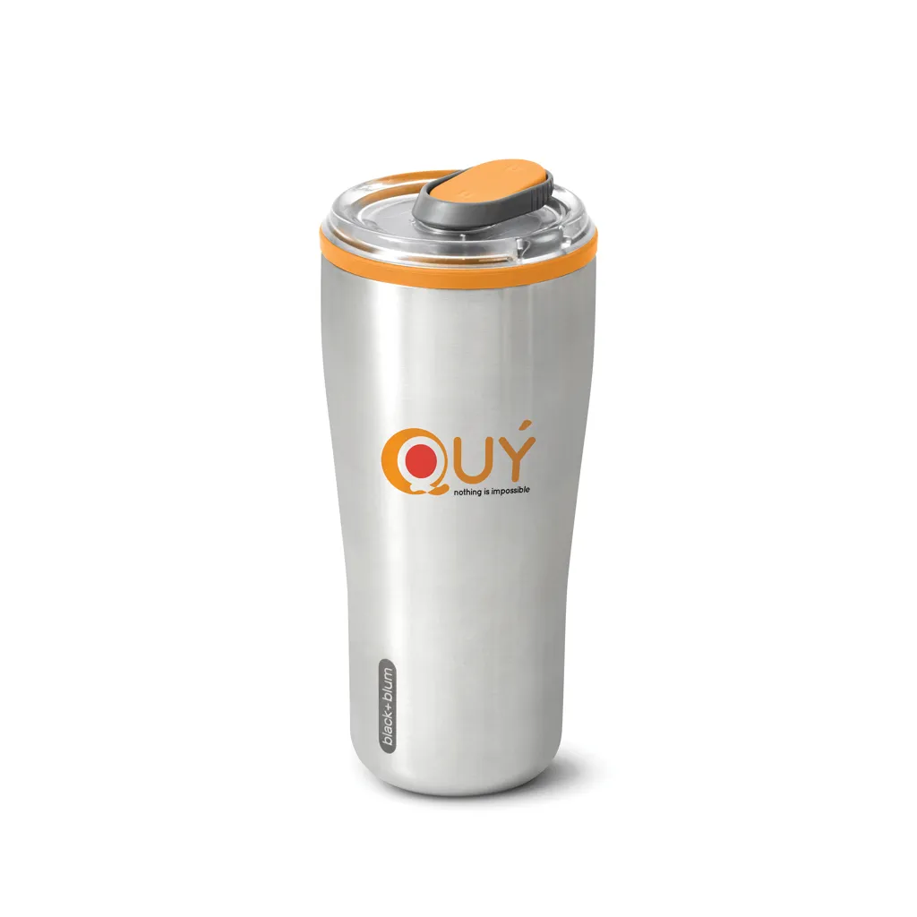 Black+Blum isolierter Reisebecher 600ml, orange – Bild 7
