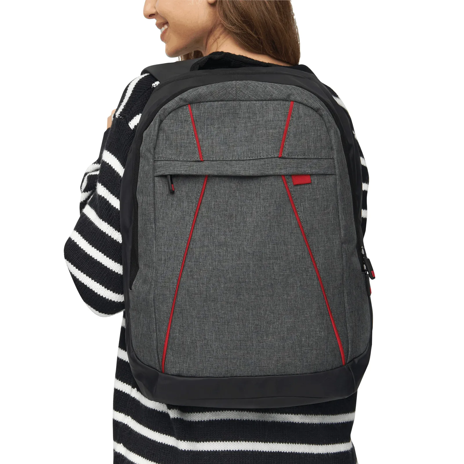 SPLIT - Rucksack, grau, rot – Bild 10
