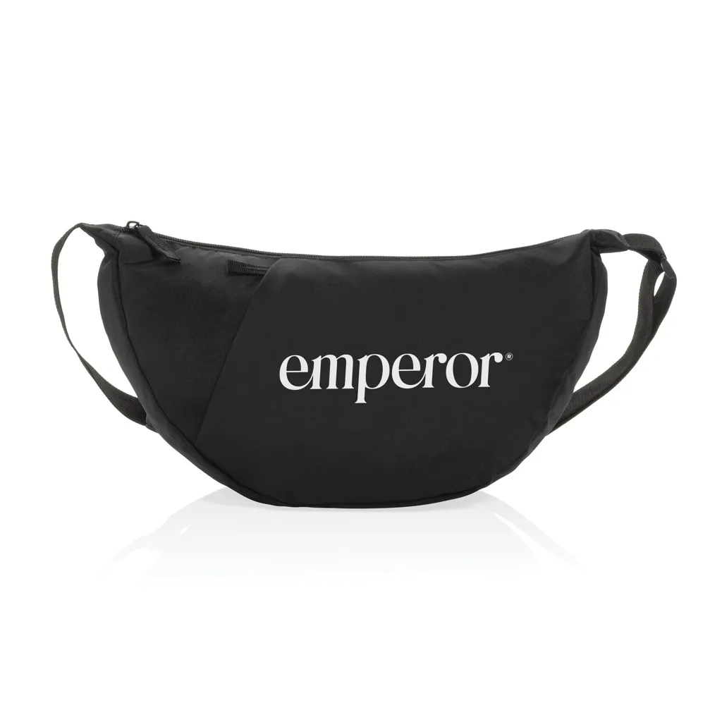 Crescent XL AWARE™ RPET Half-Moon Sling Tasche, schwarz – Bild 7