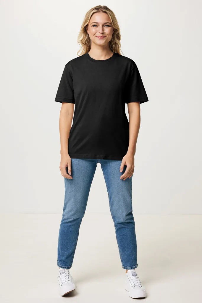 IQONIQ Teide T-Shirt aus recycelter Baumwolle, schwarz – Bild 4