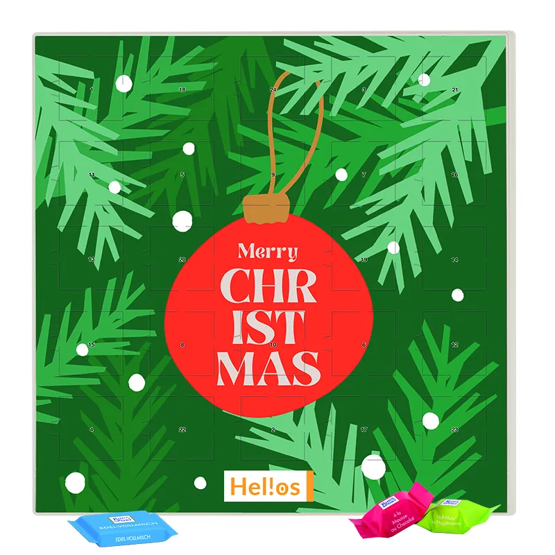 Adventskalender quadratisch, Blister kompostierbar, Ritter SPORT Schokowürfel – Bild 3