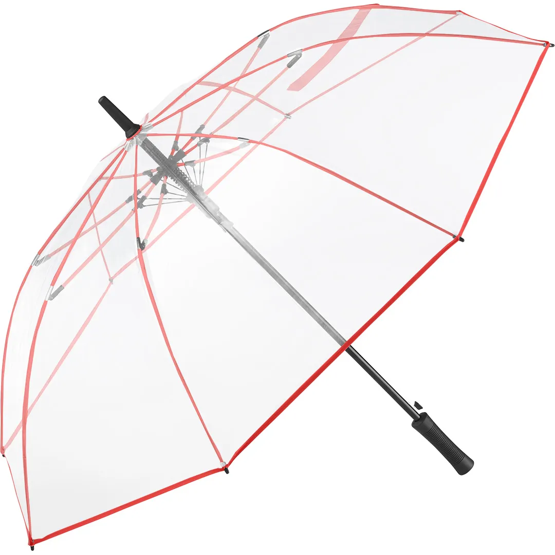 AC-Gästeschirm FARE® Pure, transparent-rot – Bild 6