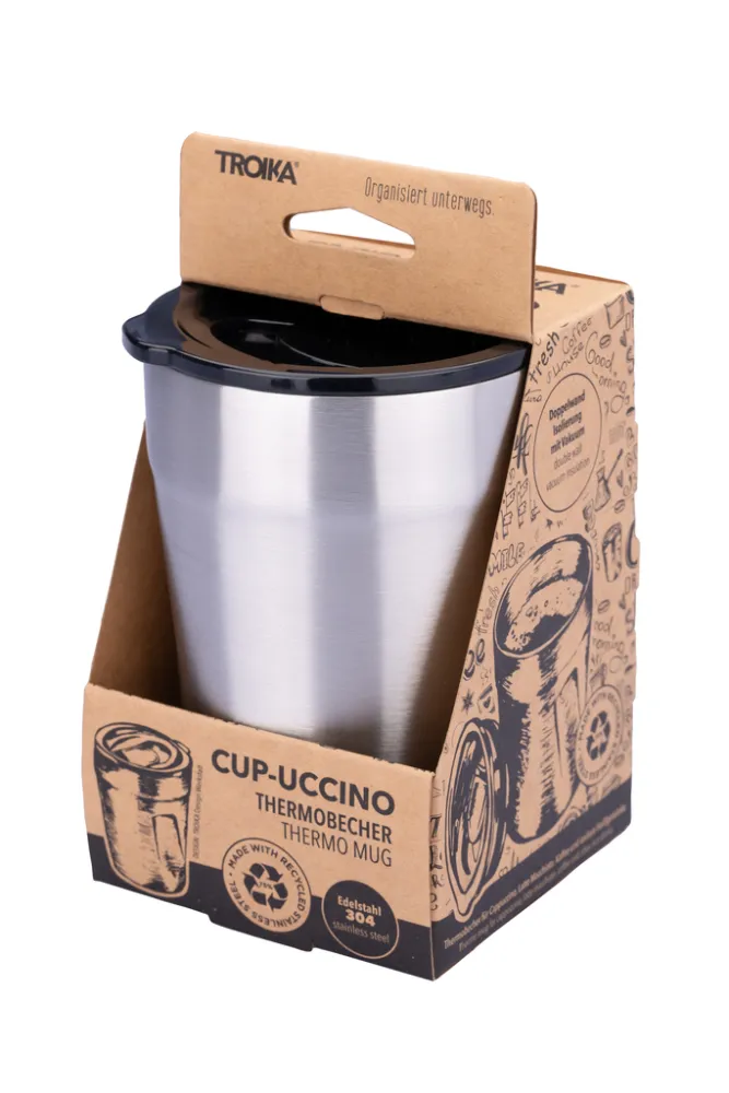 Thermobecher CUP-UCCINO silberfarben, silberfarben – Bild 9