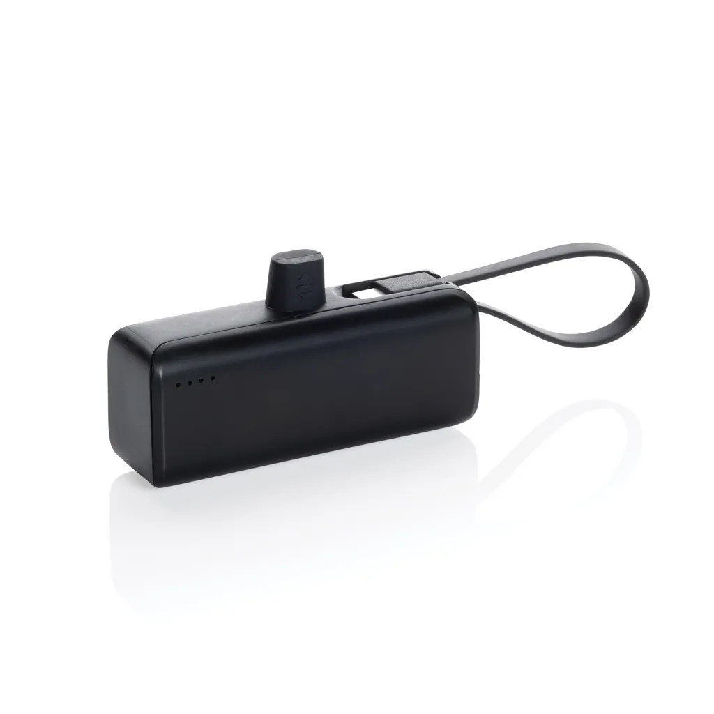 Powerlink 3000mah Powerbank aus RCS rPlastic mit USB-C Kabel, schwarz – Bild 4