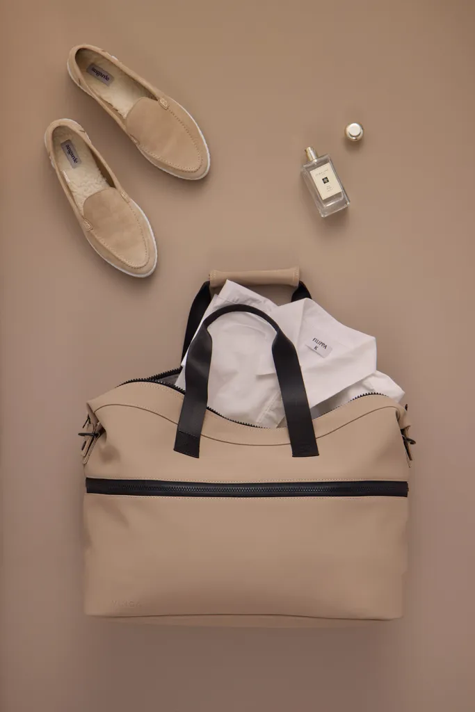 VINGA Baltimore RCS – erweiterbare Wochenendtasche, greige – Bild 5