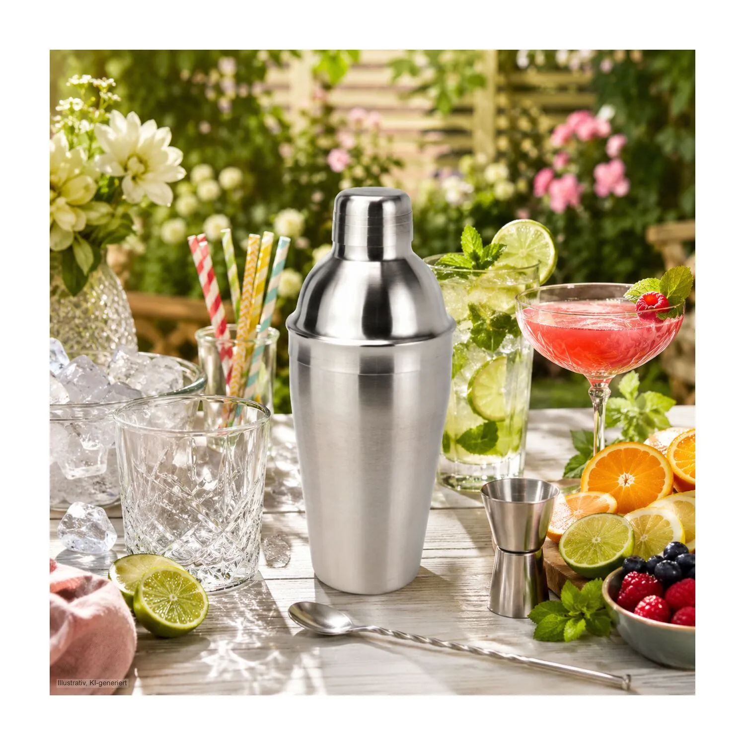 ROMINOX® Cocktailshaker // Shakeme, silber – Bild 7