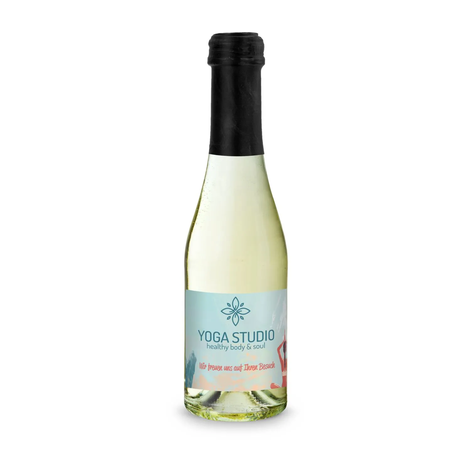 Promo Secco Piccolo - Flasche klar, 0,2 l, schwarz – Bild 3