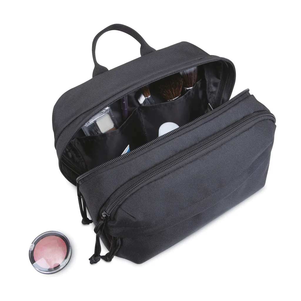 Renew AWARE™ rPET Kosmetiktasche, schwarz – Bild 3