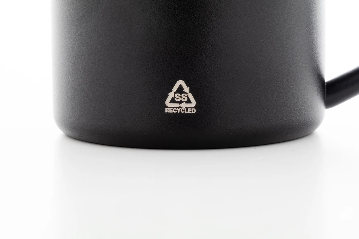 Tasse Hossa aus recyceltem Edelstahl, schwarz – Bild 3