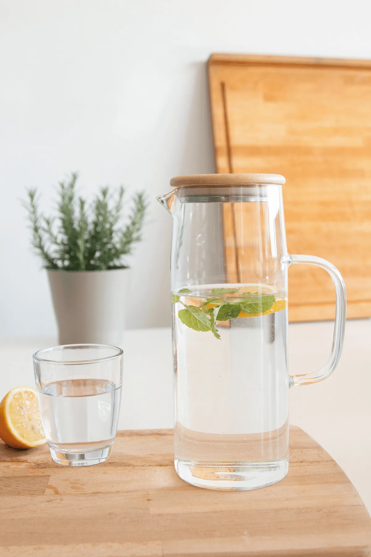 BAMBOO PITCHER - Glas-Karaffe braun, braun – Bild 11