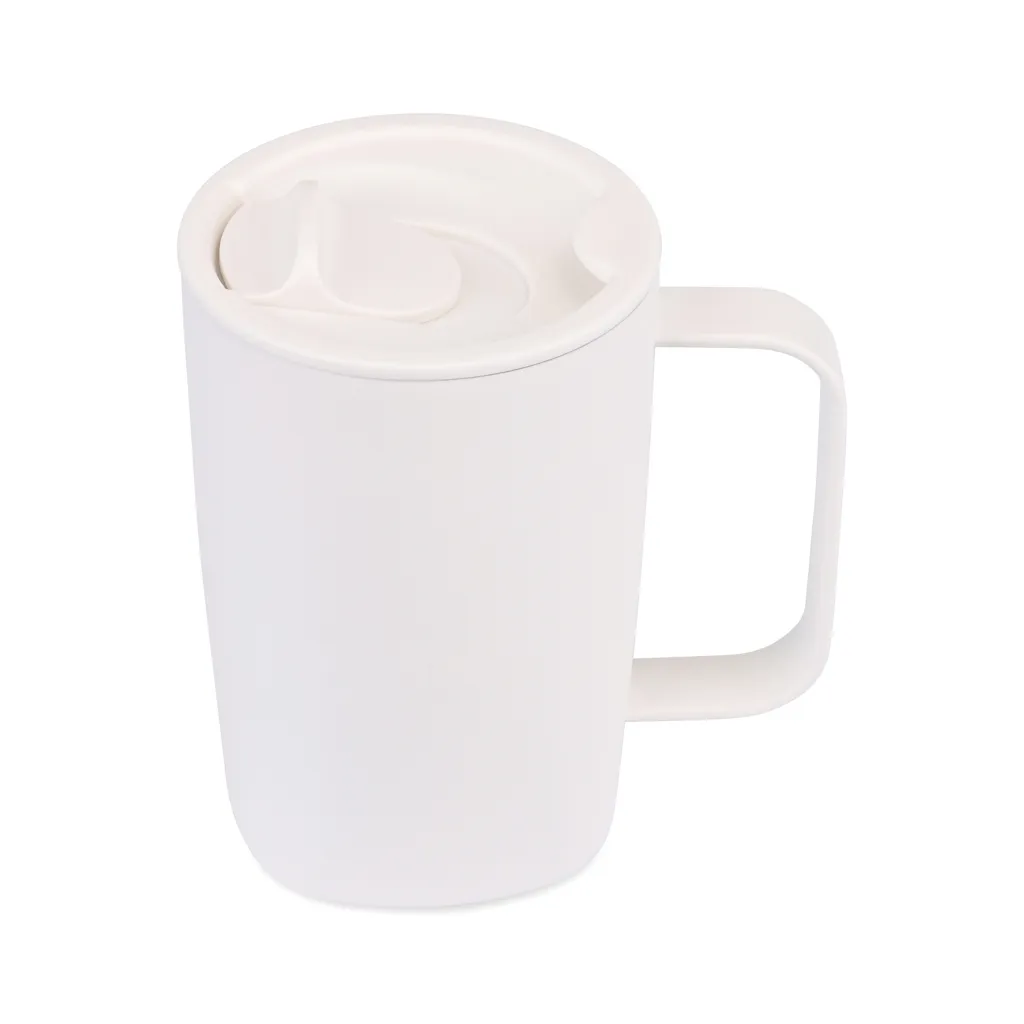 Aviana™ Rowan RCS recycelter Becher 450ml, weiß – Bild 2