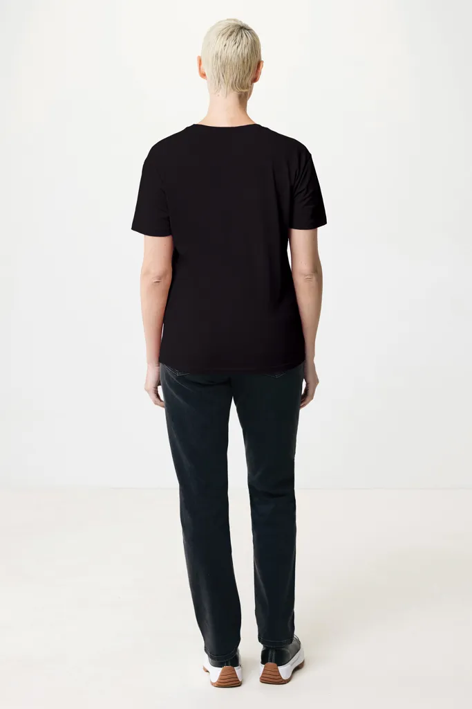 IQONIQ Yala Damen T-Shirt aus recycelter Baumwolle, schwarz – Bild 5