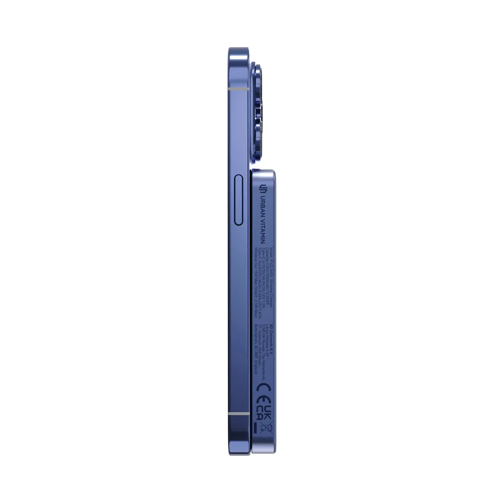 Urban Vitamin Marin 5.000mAh magnet. 15W Wireless Powerbank, blau – Bild 3