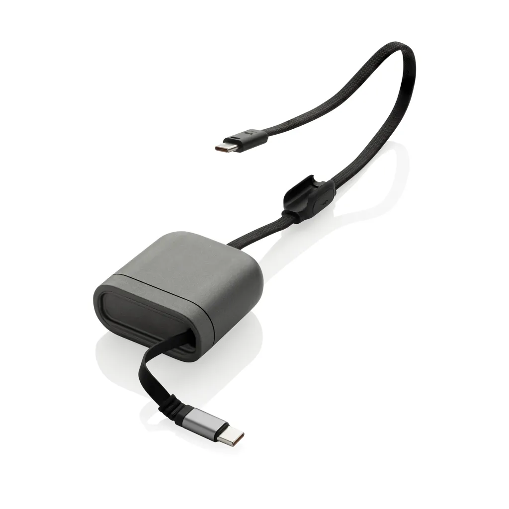 Spira RCS – recyceltes, einziehbares 100W-Schnellladekabel