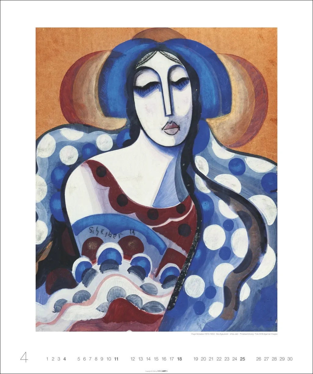 Kunst in Blau Edition Wandkalender 2027 – Bild 5