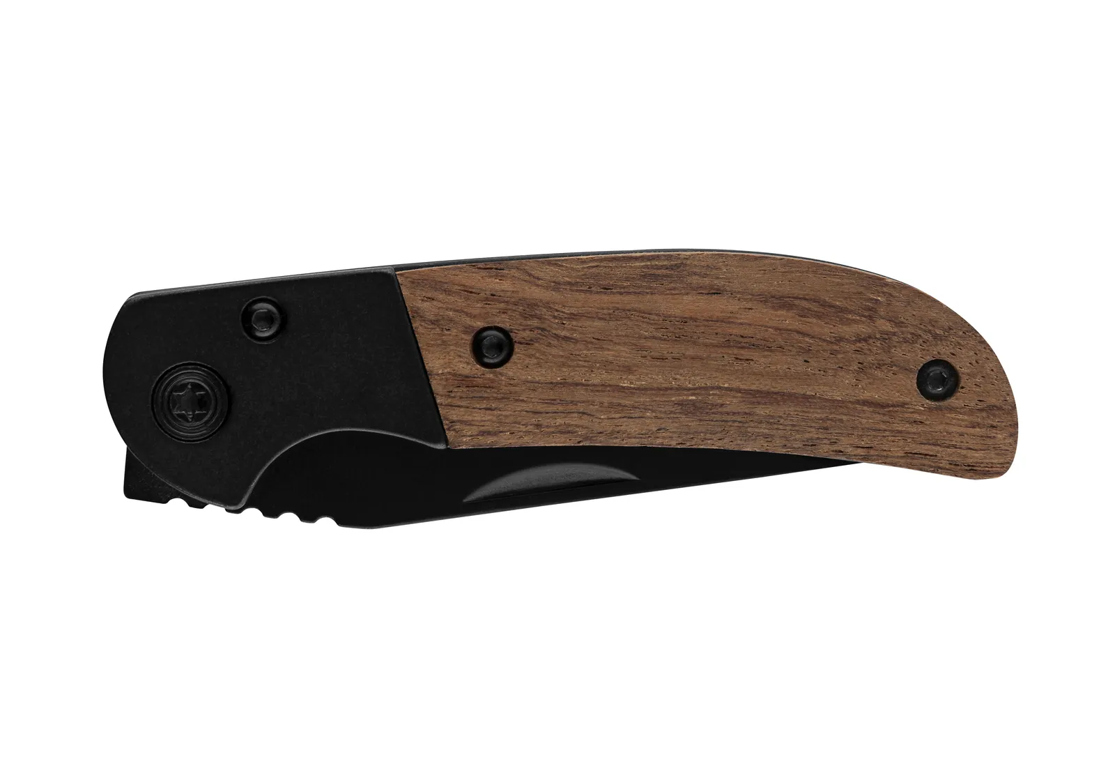 Taschenmesser "Black&WoodCompakt" schwarz, natur – Bild 2