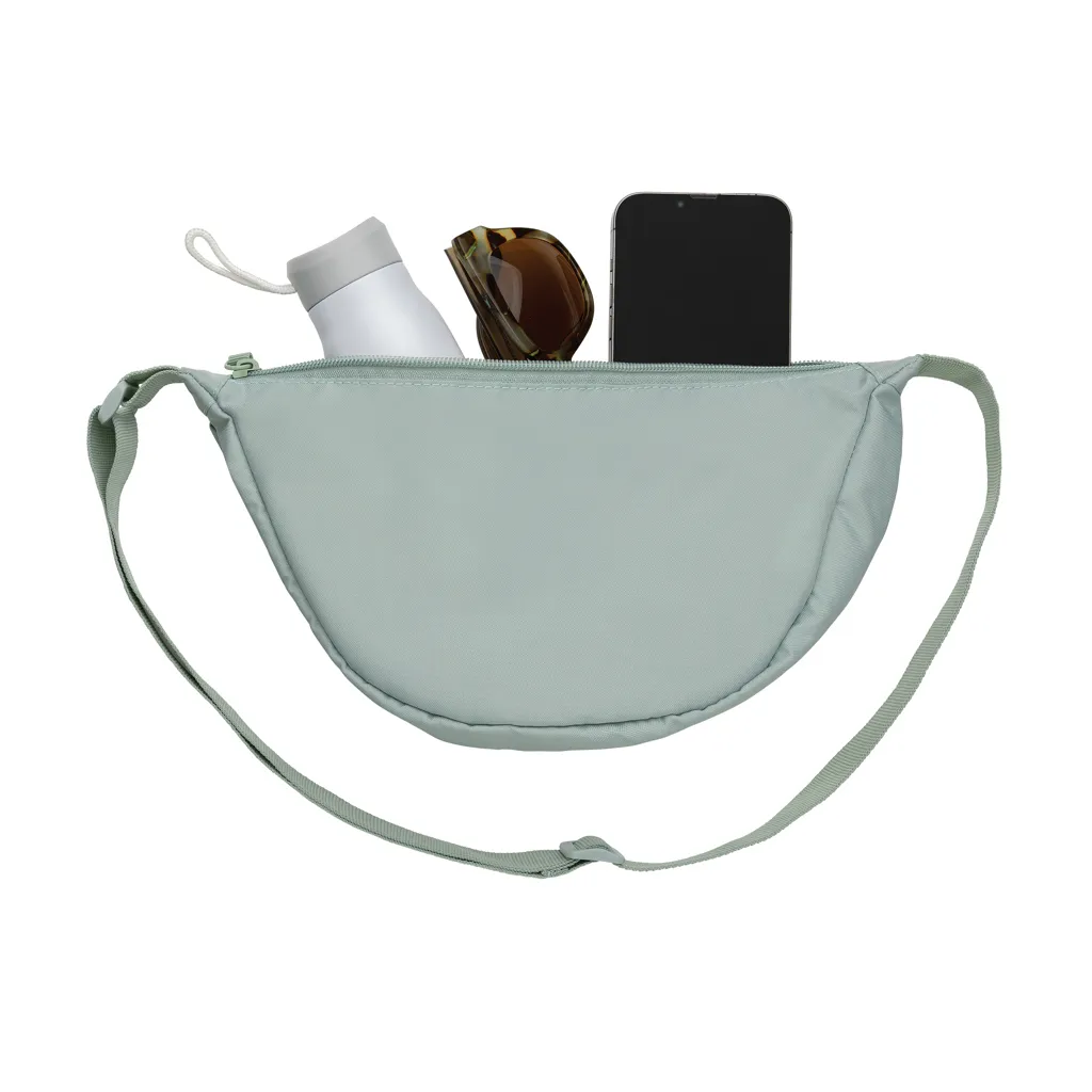 Crescent AWARE™ RPET Half-Moon Sling Tasche, Iceberg green – Bild 3