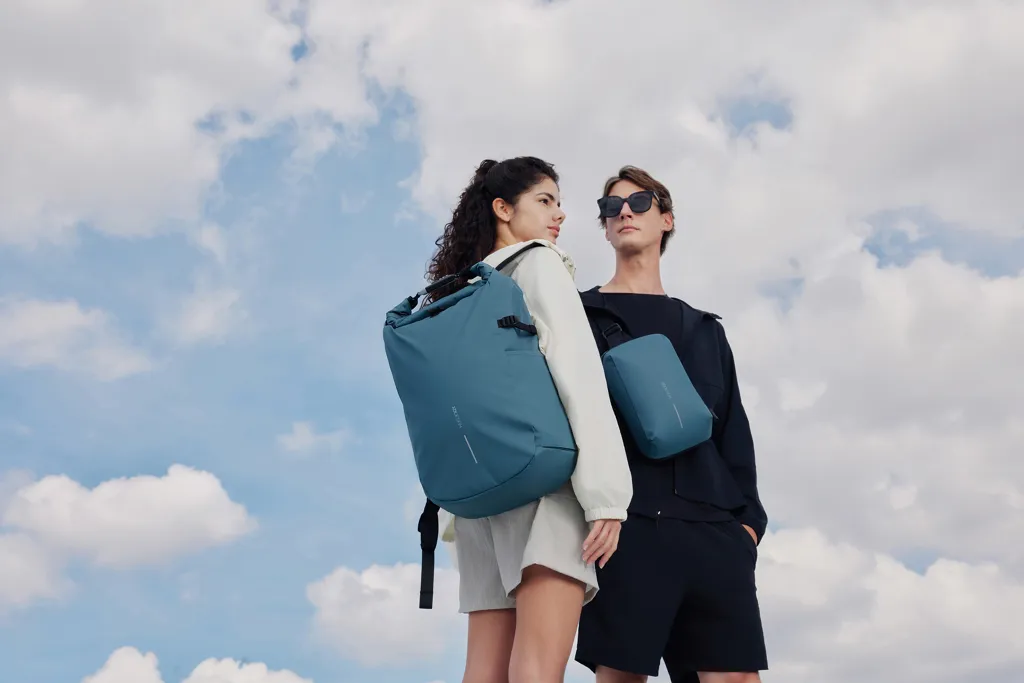 Urban wasserabweisender Sling-Bag, blau – Bild 4