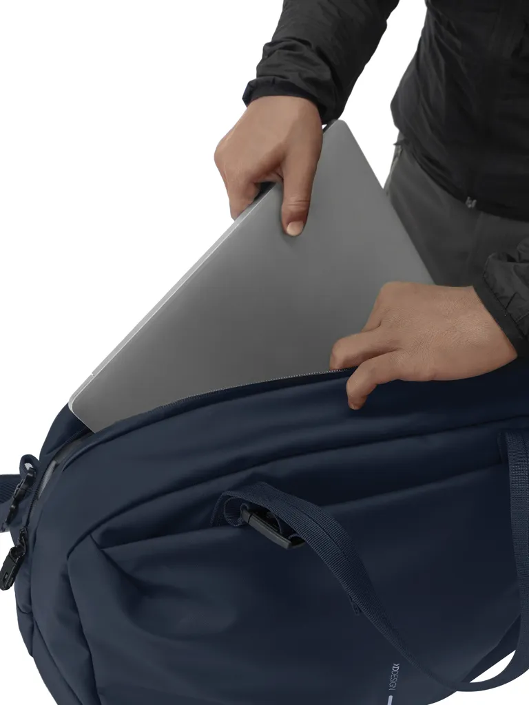 Urban wasserabweisende Wochenendtasche, navy blau – Bild 14