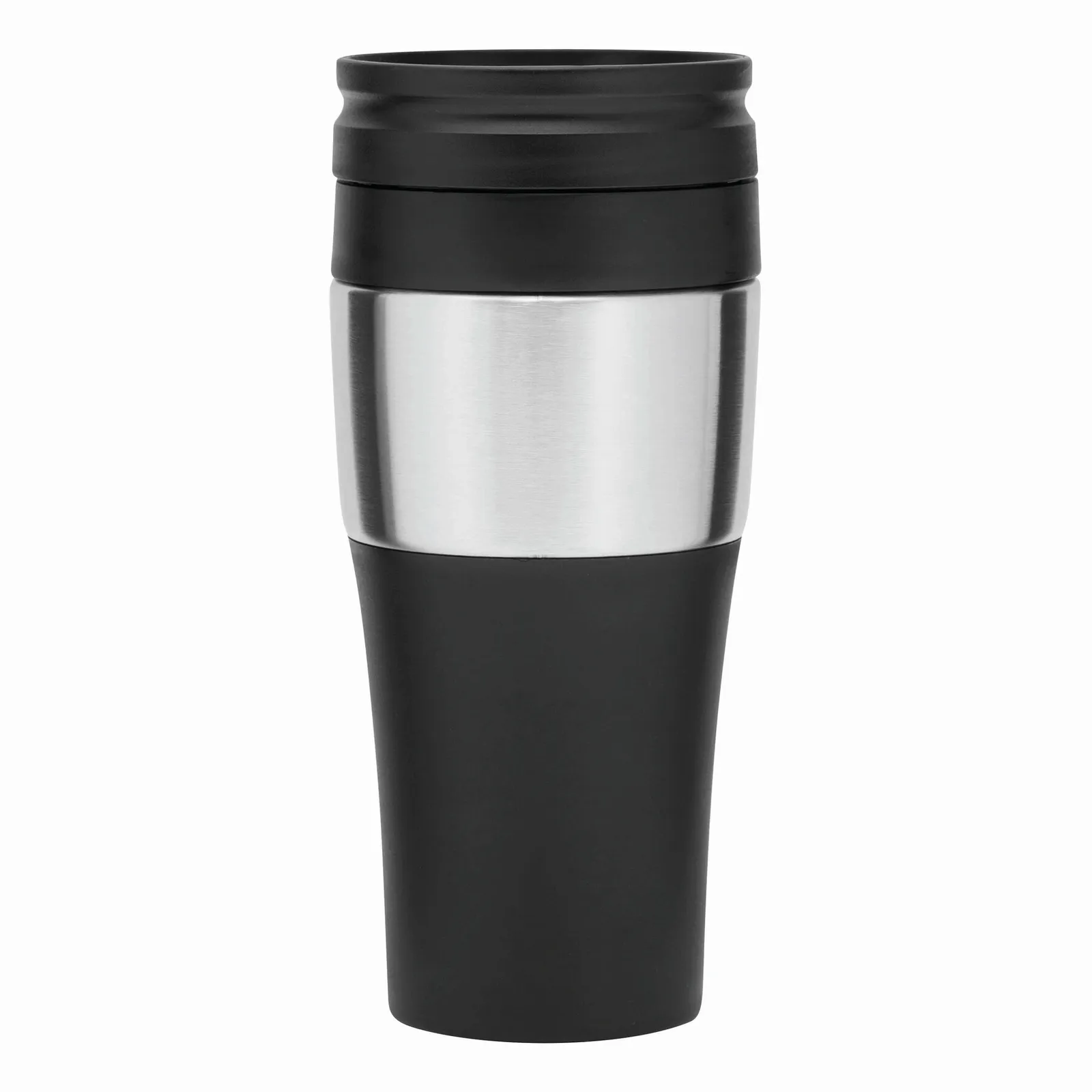 HOT DRINK - Isolierbecher schwarz, silber, schwarz, silber – Bild 2