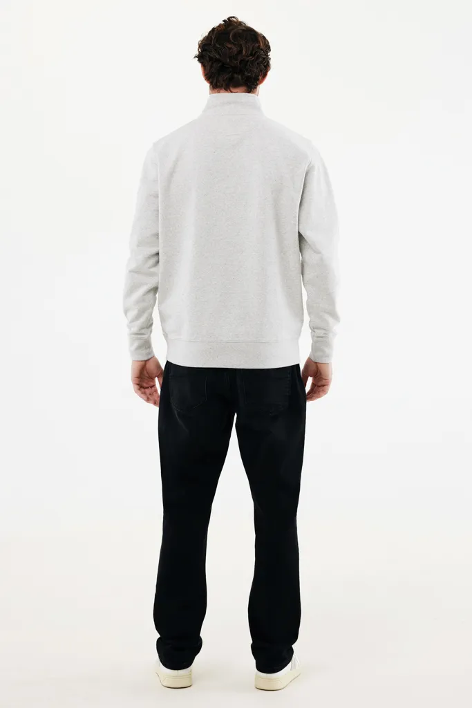 IQONIQ Elgon Quarter-Zip-Sweater aus rec. Baumwolle, light heather grey – Bild 7