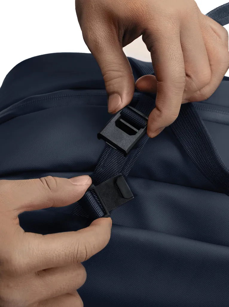 Urban wasserabweisende Wochenendtasche, navy blau – Bild 13
