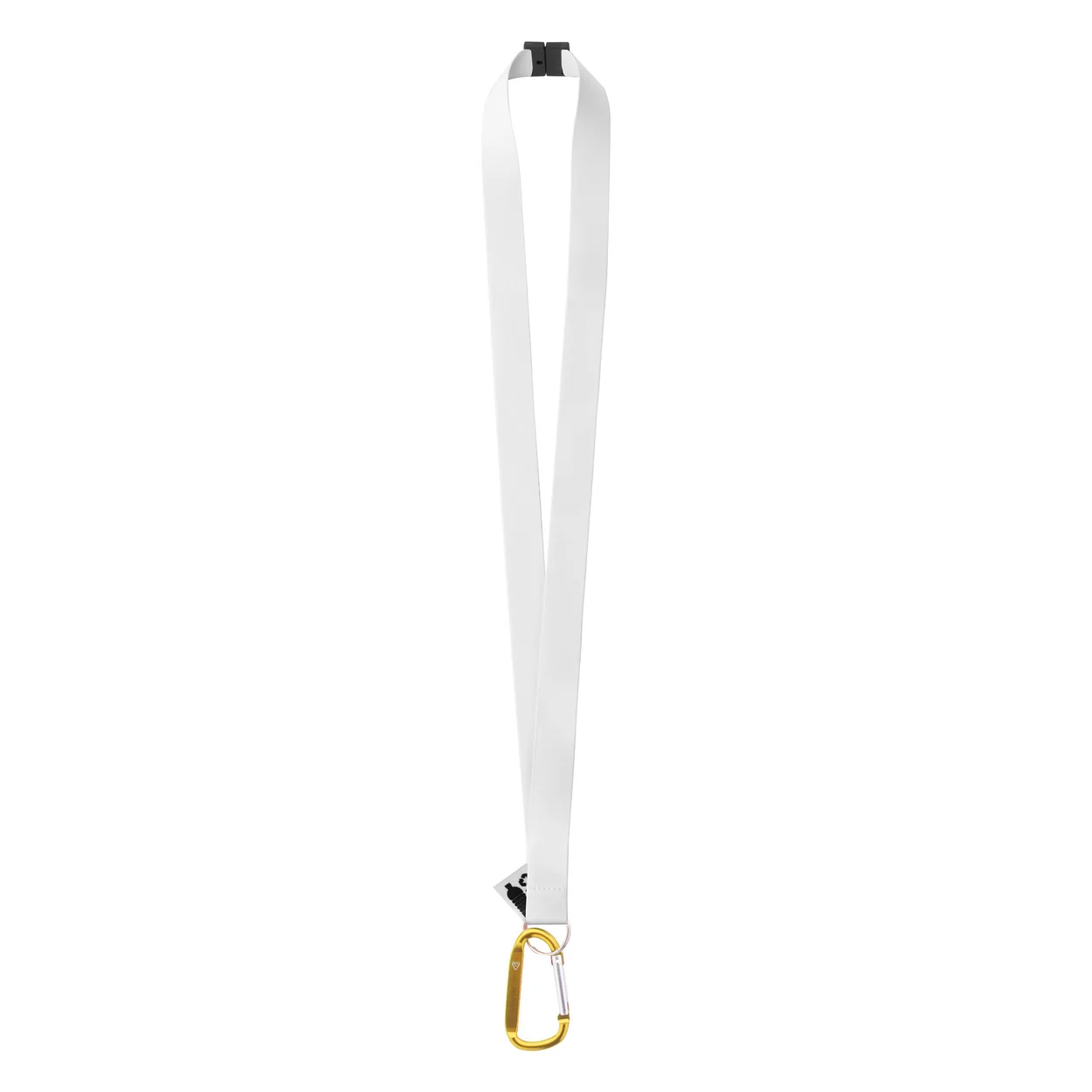 Lanyard Subyard XL Safe RPET mit Sublimationsdruck, gelb – Bild 2