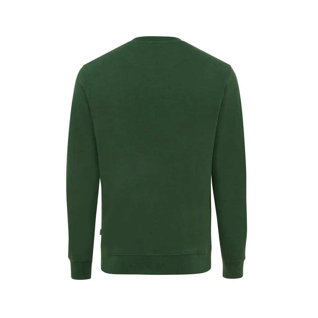 IQONIQ Zion Rundhals-Sweater aus recycelter Baumwolle, forest green – Bild 2
