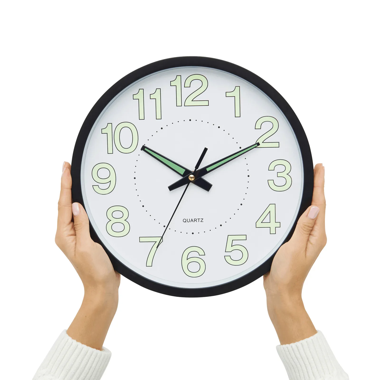SUN - Wanduhr schwarz, weiß, schwarz, weiß – Bild 5