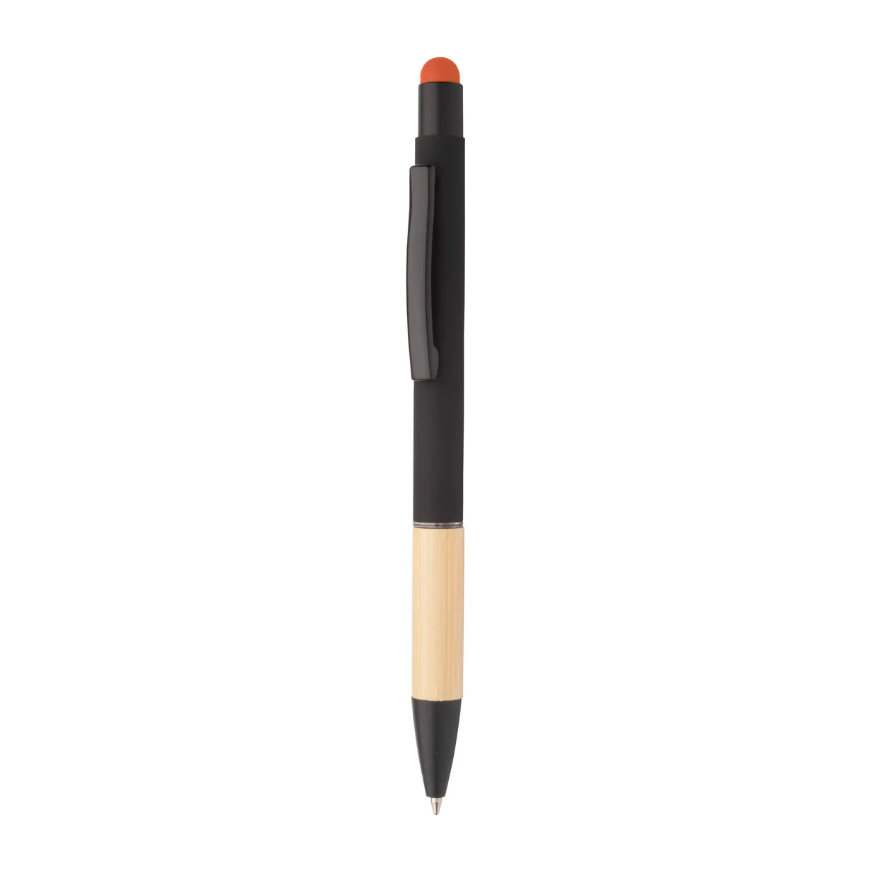 Touchpen Boorly mit Kugelschreiber, orange, schwarz – Bild 2